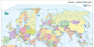 Karte: Eurasien: Politische Übersicht