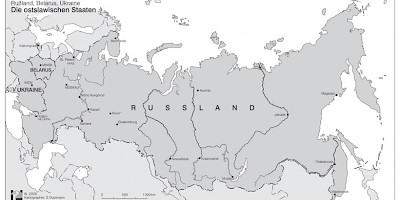 Karte: Die ostslawischen Staaten