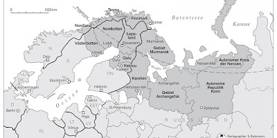 Karte: Euro-Arktis-Barentsregion