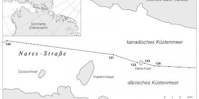 Karte: Die Hans-Insel