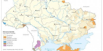 Karte: Ethnische Identität in der Ukraine