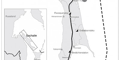 Karte: Russland: Umweltauswirkungen des Sachalin-II-Projektes (2008)