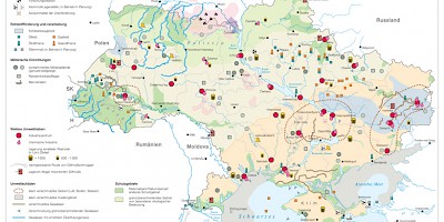 Karte: Ukraine: Umweltverschmutzung