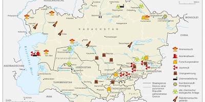 Karte: Zentralasien: Altlasten der Sowjetunion