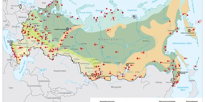 Karte: Russland: Schutzgebiete