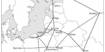 Karte: Paneuropäische Transitkorridore