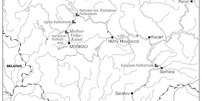 Karte: Russland: Das Volga-Kama-System