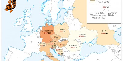 Karte: OBI in Europa