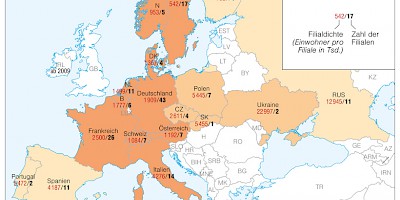 Karte: IKEA in Europa