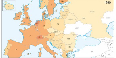 Karte: Europa: Durchschnittsalter von Müttern bei Erstgeburt