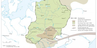 Karte: Die Kiever Rus' im 11. Jahrhundert