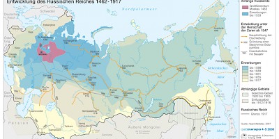 Karte: Das Russische Reich 1462–1917