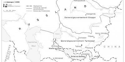 Karte: Zentralasien 1917