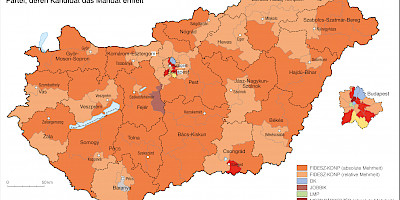 Karte: Ungarn: Parlamentswahlen 2018 – Einpersonenwahlkreise