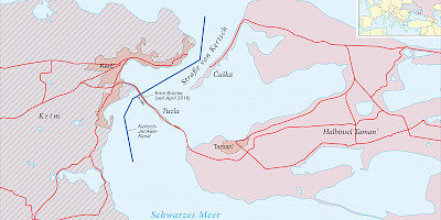 Karte: Straße von Kertsch