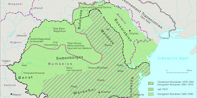 Karte: Rumänien 1878-2019