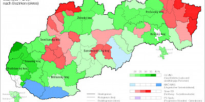 Karte: Slowakei: Parlamentswahlen 2020