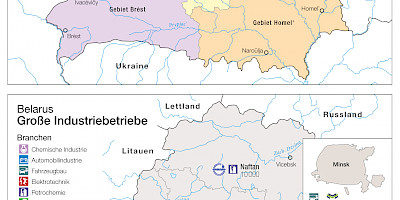Karte: Belarus: Administrative Gliederung