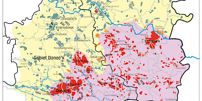 Karte: Ukraine: Der Krieg im Donbass – November 2014