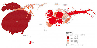 Karte: Rüstungsausgaben 2010
