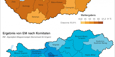 Karte: Ungarn: Parlamentswahlen 2022 – Landesliste