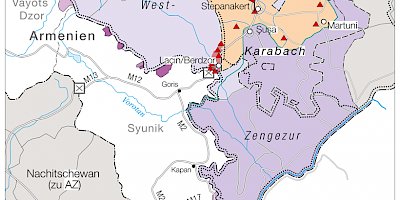 Karte: Bergkarabach 9.11.2020-20.9.2023