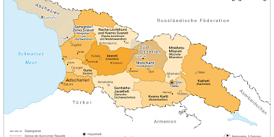 Karte: Georgien: Verwaltungsgliederung